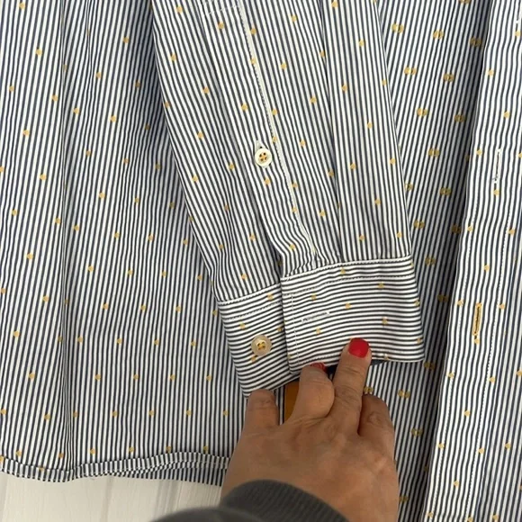 Joules Men's Blue Striped Shirt - Picture 3 of 4